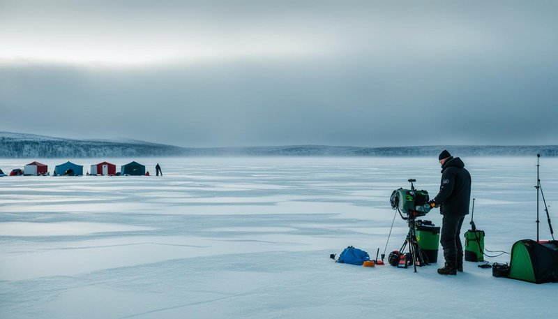 Ice fishing live in United Kigdom